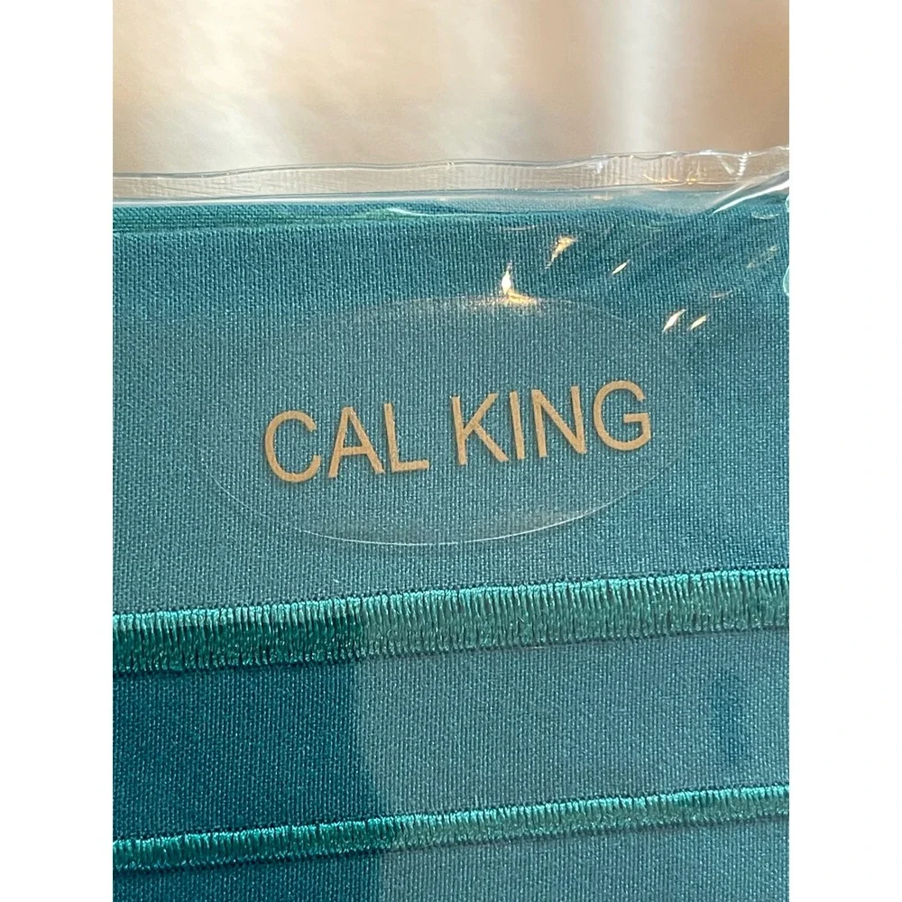 Mellanni Iconic Collection Teal California King 4 Piece Microfiber Sheet Set NEW